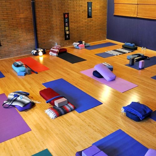this yoga studio should be full of yogis stretching